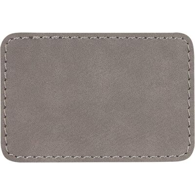 Laser Engraved Patch 3" x 2" (Iron-on) Grey Thumbnail
