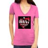 Tultex 214 - Ladies' Slim Fit Fine Jersey V-Neck Thumbnail