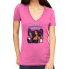 Tultex 214 - Ladies' Slim Fit Fine Jersey V-Neck Thumbnail