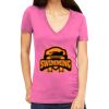 Tultex 214 - Ladies' Slim Fit Fine Jersey V-Neck Thumbnail