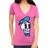Tultex 214 - Ladies' Slim Fit Fine Jersey V-Neck Thumbnail