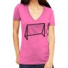 Tultex 214 - Ladies' Slim Fit Fine Jersey V-Neck Thumbnail