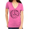 Tultex 214 - Ladies' Slim Fit Fine Jersey V-Neck Thumbnail