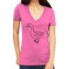 Tultex 214 - Ladies' Slim Fit Fine Jersey V-Neck Thumbnail