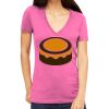 Tultex 214 - Ladies' Slim Fit Fine Jersey V-Neck Thumbnail