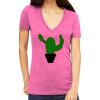 Tultex 214 - Ladies' Slim Fit Fine Jersey V-Neck Thumbnail