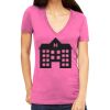 Tultex 214 - Ladies' Slim Fit Fine Jersey V-Neck Thumbnail