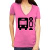 Tultex 214 - Ladies' Slim Fit Fine Jersey V-Neck Thumbnail