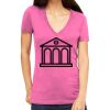 Tultex 214 - Ladies' Slim Fit Fine Jersey V-Neck Thumbnail
