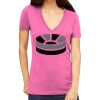 Tultex 214 - Ladies' Slim Fit Fine Jersey V-Neck Thumbnail