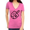 Tultex 214 - Ladies' Slim Fit Fine Jersey V-Neck Thumbnail