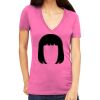 Tultex 214 - Ladies' Slim Fit Fine Jersey V-Neck Thumbnail