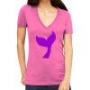 Tultex 214 - Ladies' Slim Fit Fine Jersey V-Neck Thumbnail