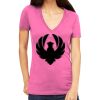 Tultex 214 - Ladies' Slim Fit Fine Jersey V-Neck Thumbnail
