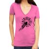 Tultex 214 - Ladies' Slim Fit Fine Jersey V-Neck Thumbnail